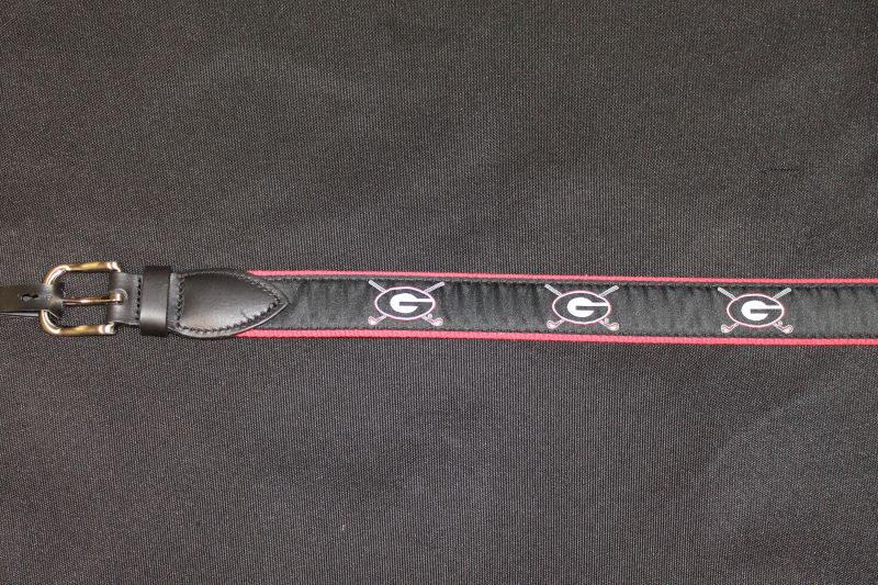 Jardine Red and Black Crossclub Ribbon Belt