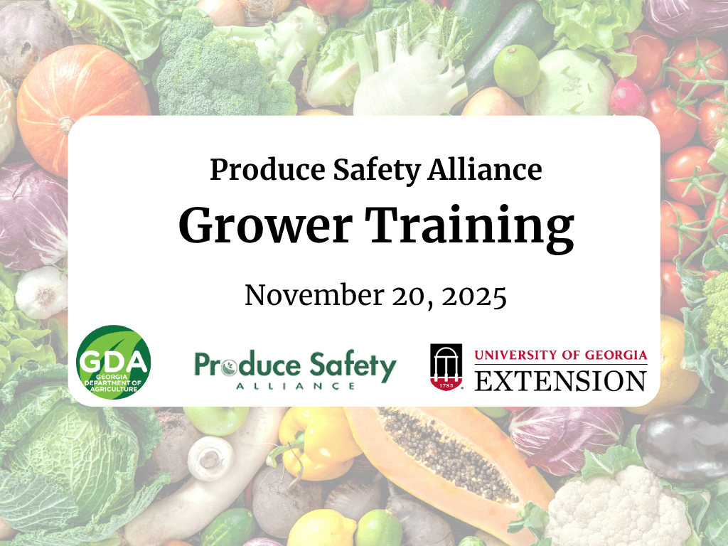 Produce Safety Alliance Grower Training (Virtual)