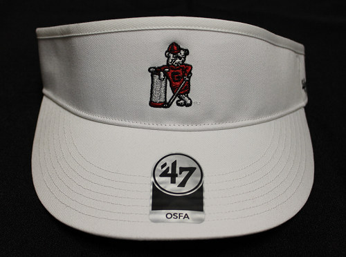 47 Brand Golf Visor - Golf Dawg Logo - White